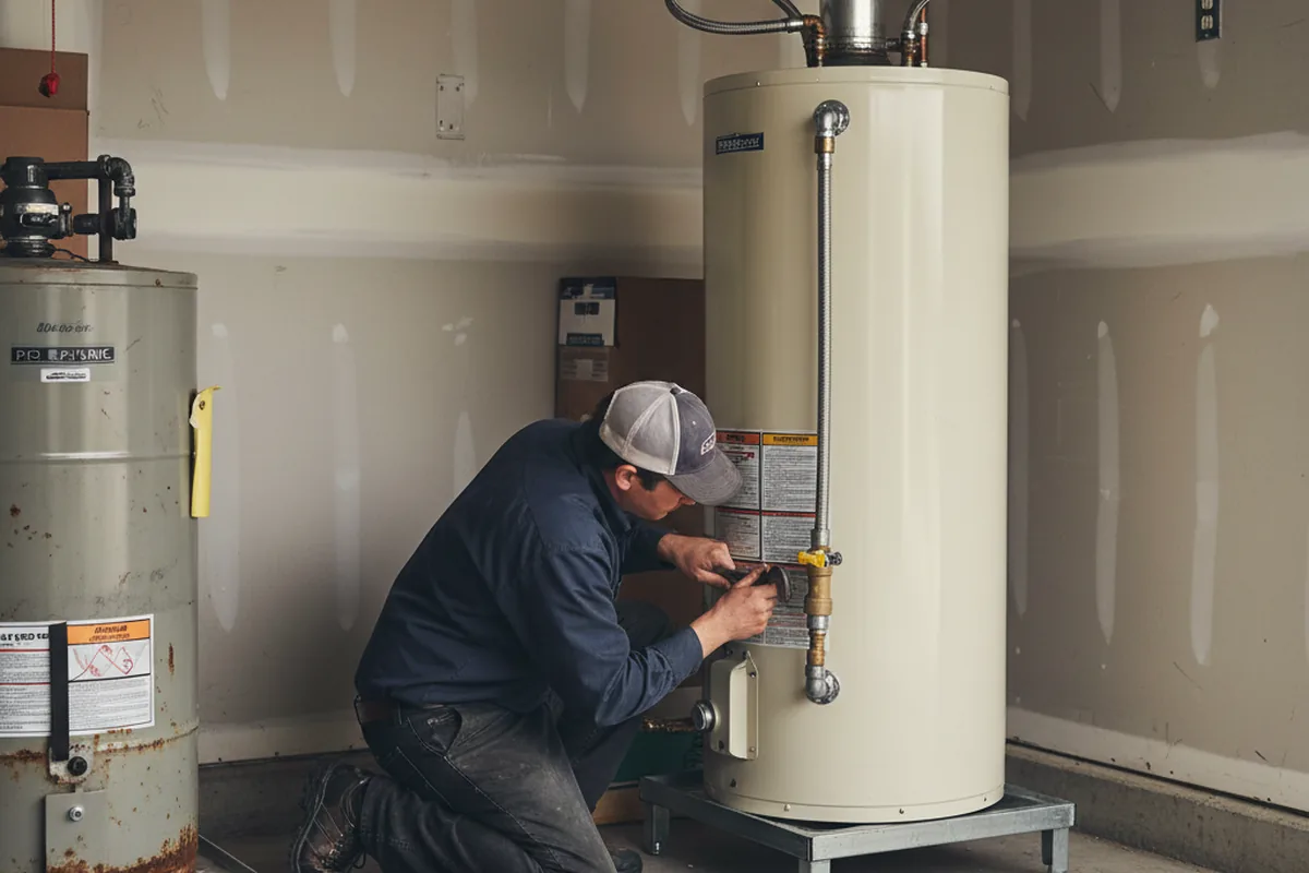 Water heater and shutoff valve replacement in Oakville