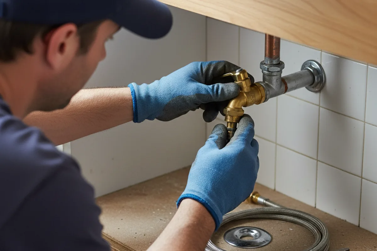 Shutoff valve and fitting work during Faucet and Fixture Repair in Oakville